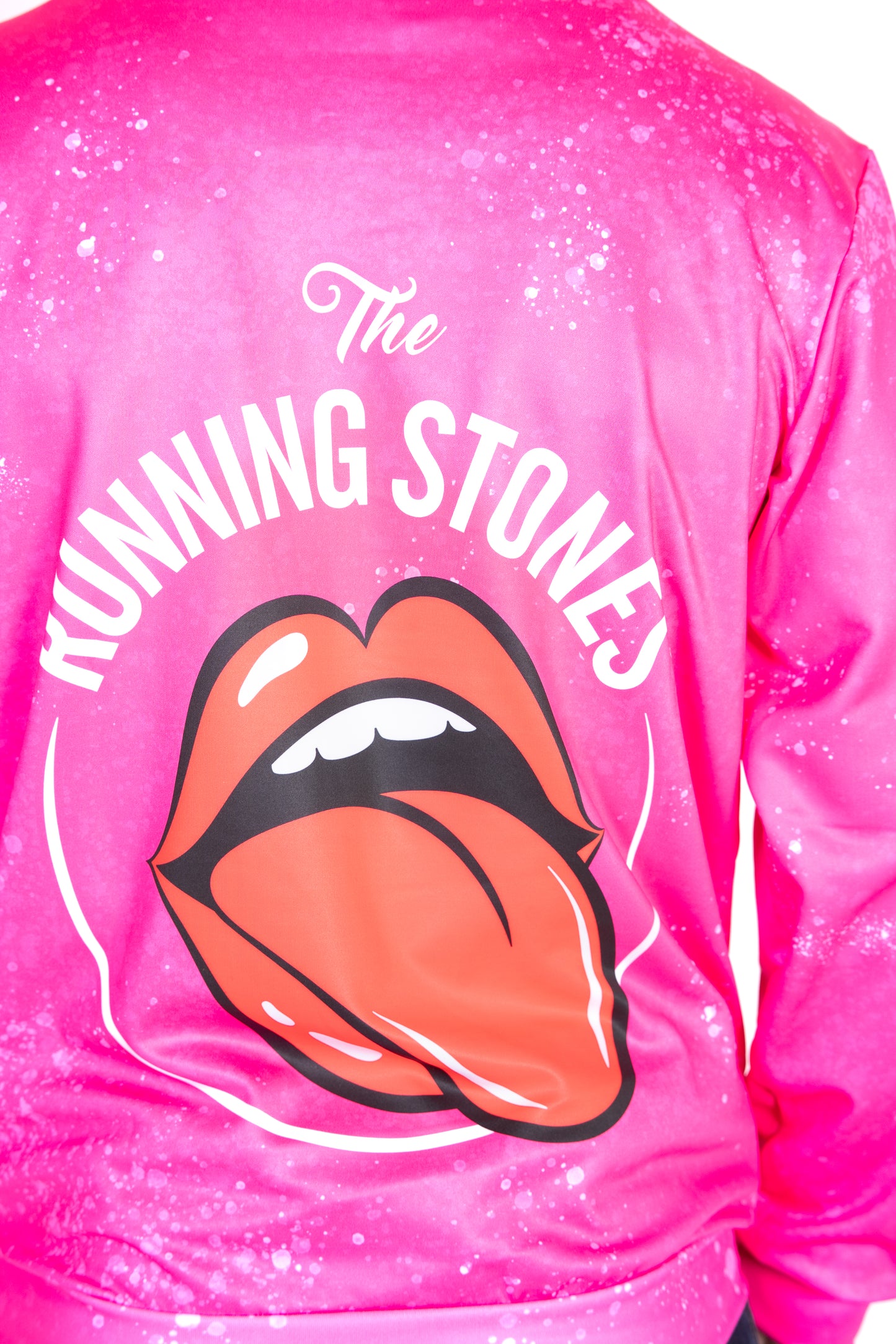 Sweat à capuche - Running Stones Pink