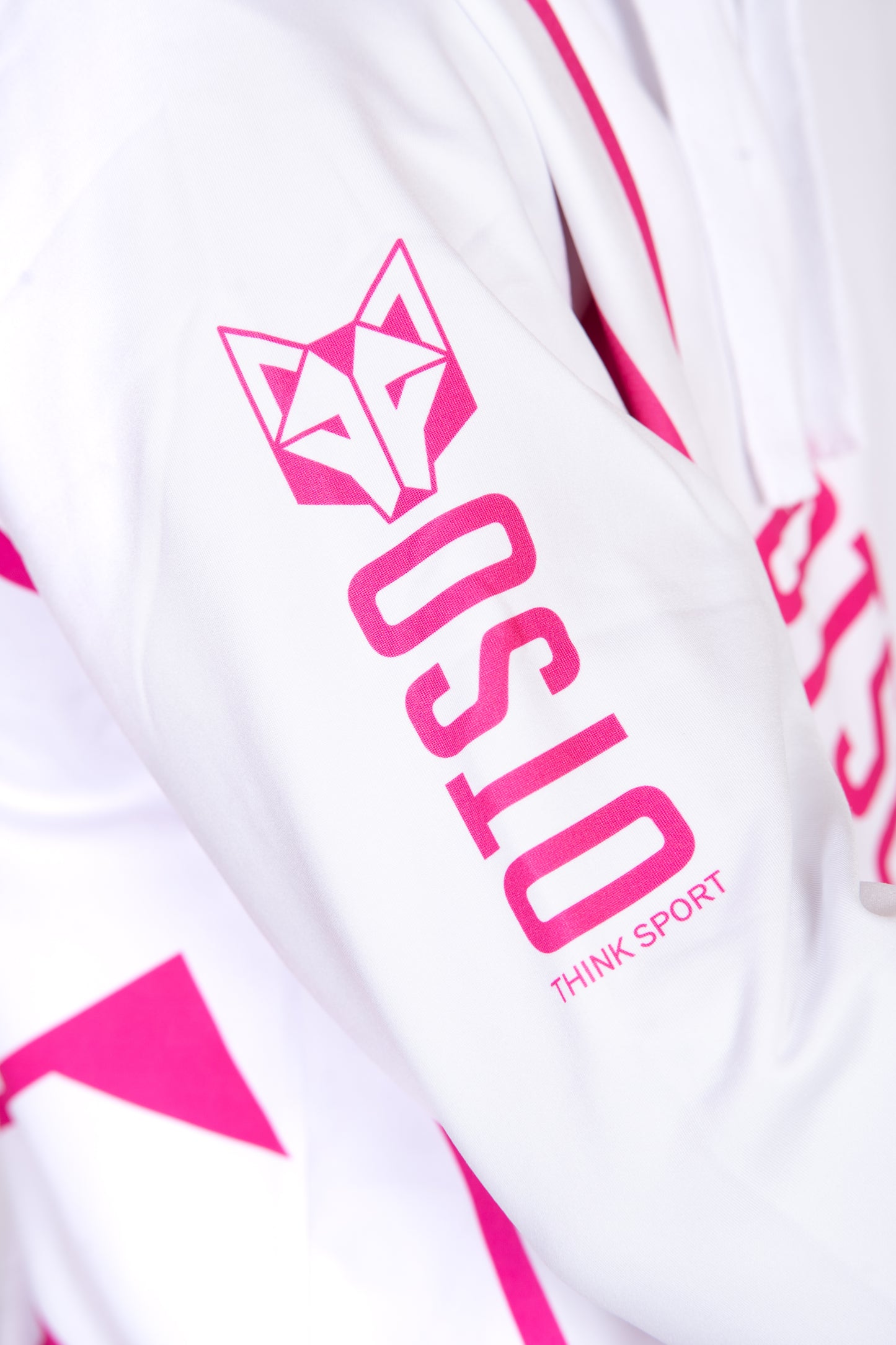 Sudadera - White & Fluo Pink Otso