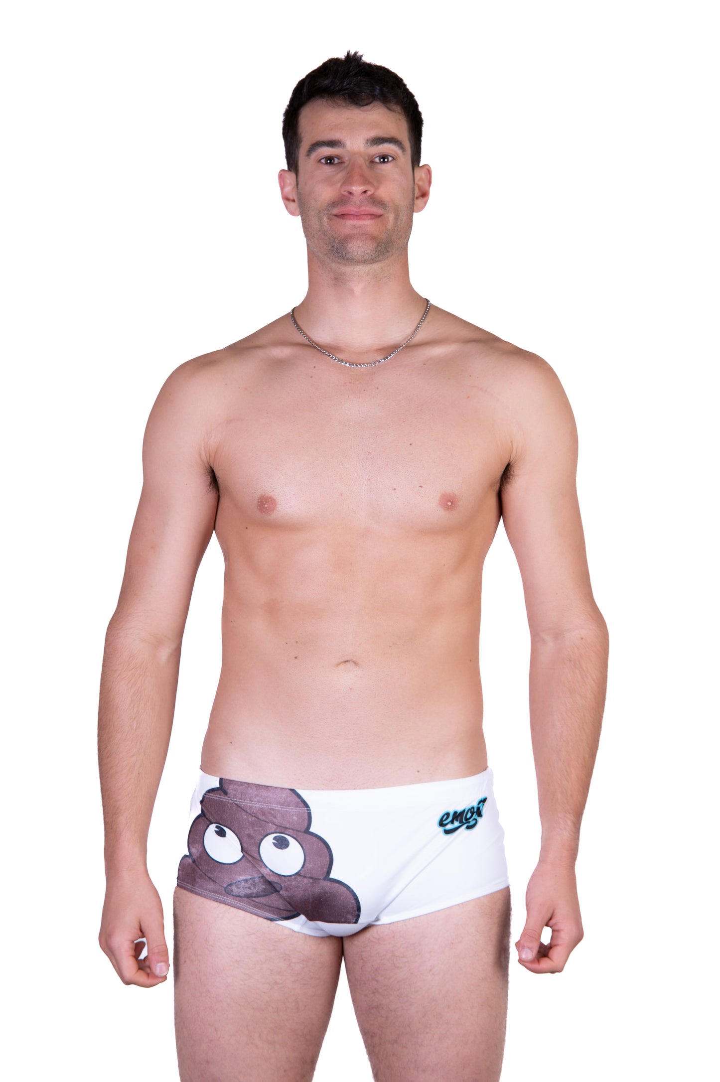 Men's trunk swimsuit - Emoji Poop