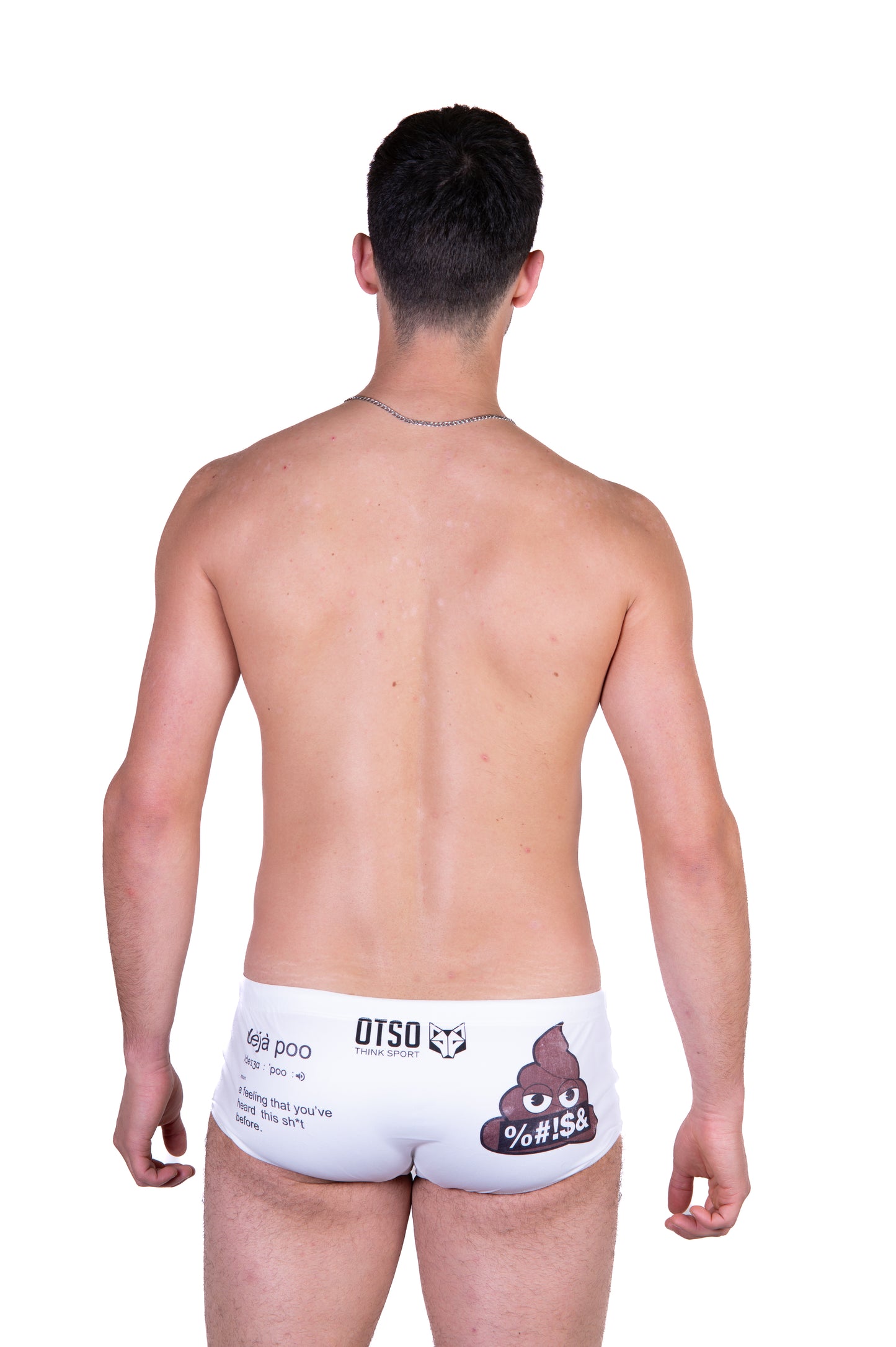 Men's trunk swimsuit - Emoji Poop