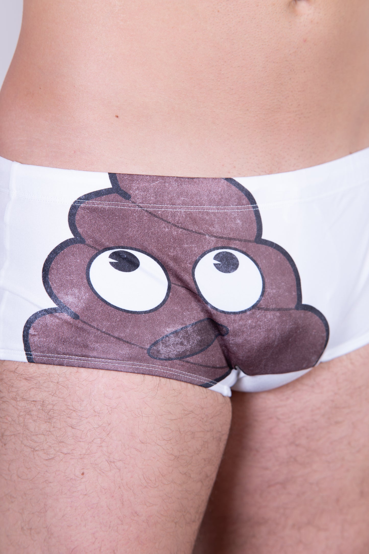 Men's trunk swimsuit - Emoji Poop