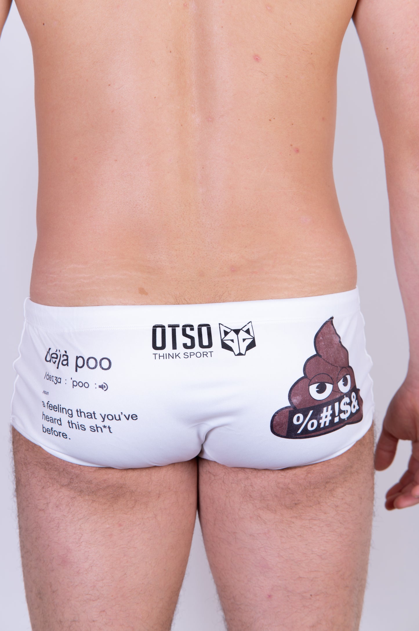 Men's trunk swimsuit - Emoji Poop