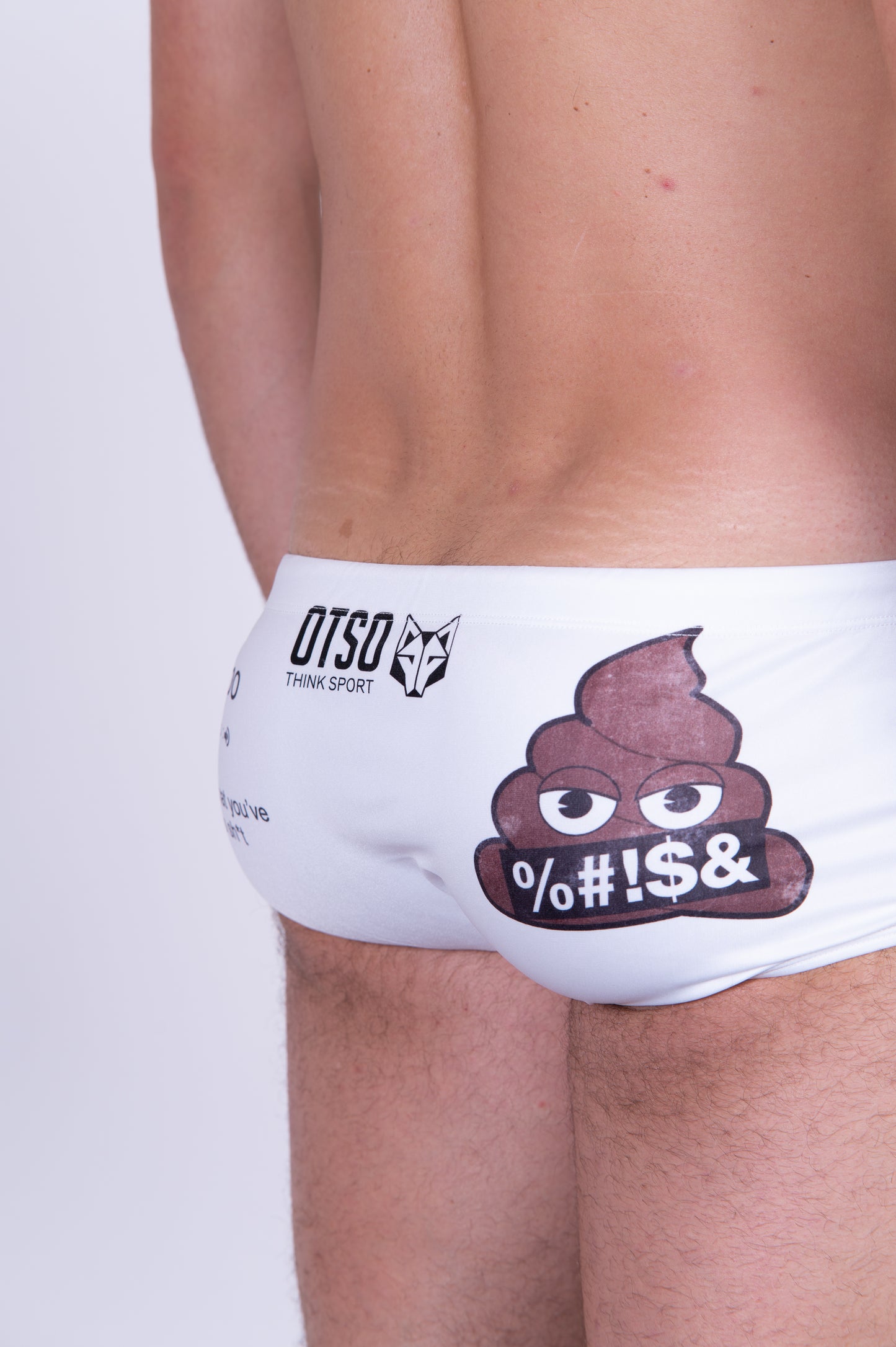 Men's trunk swimsuit - Emoji Poop