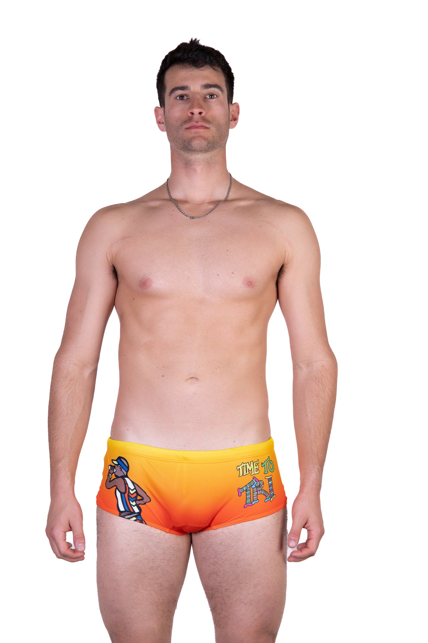 Maillot de bain trunk homme - Time to tri Run