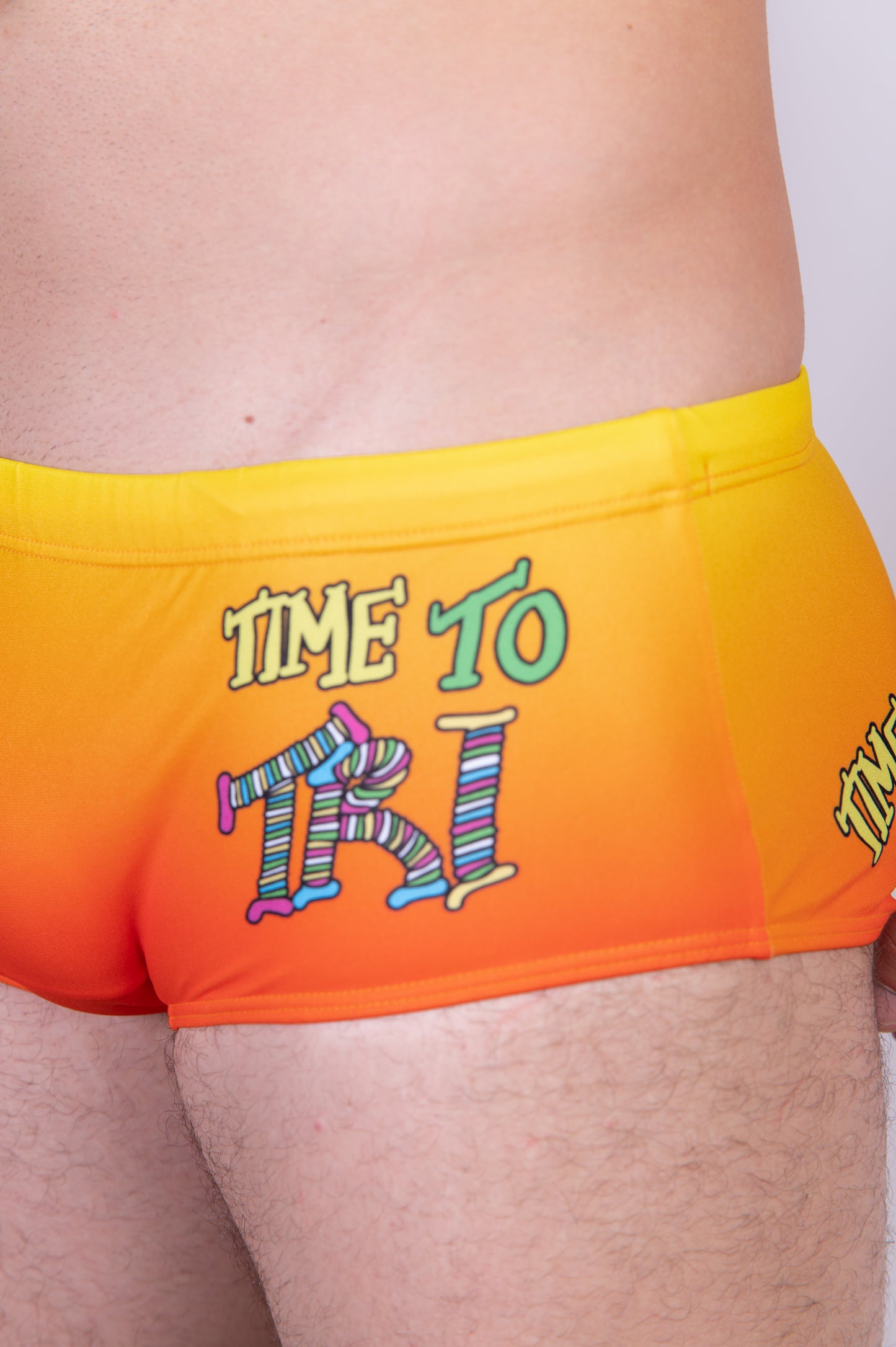 Maillot de bain trunk homme - Time to tri Run