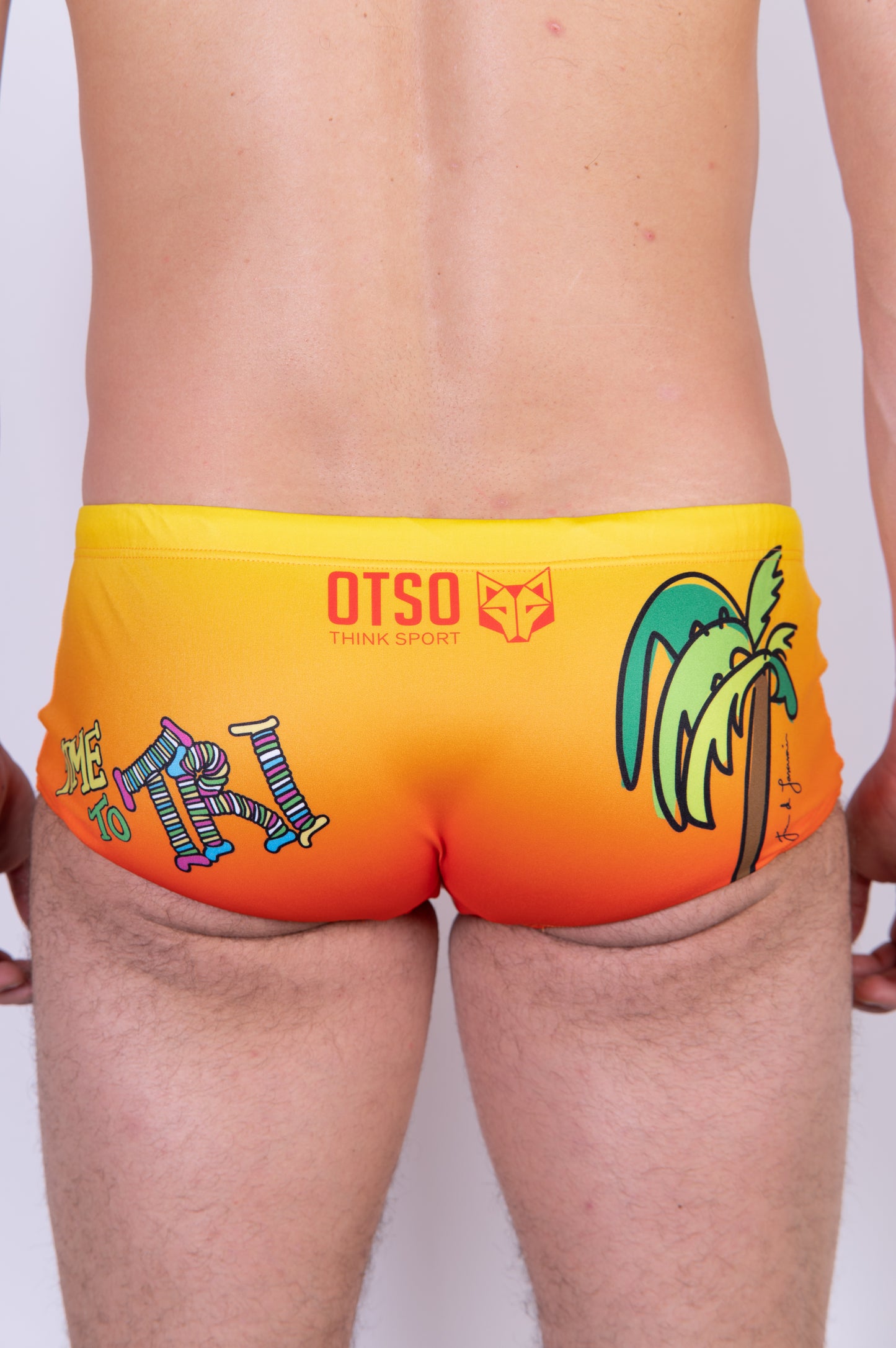 Maillot de bain trunk homme - Time to tri Run