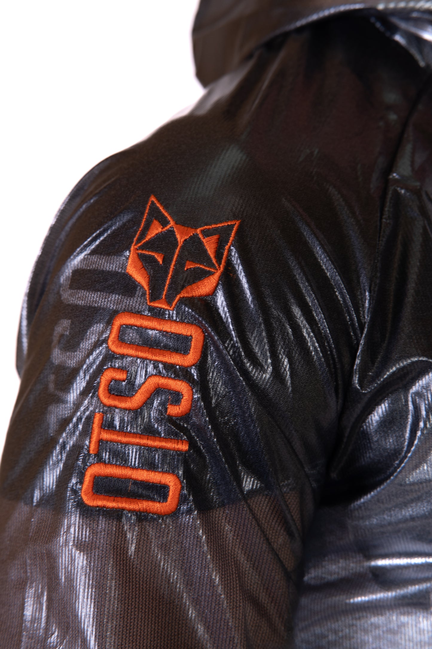 Waterproof jacket - Black & Fluo Orange
