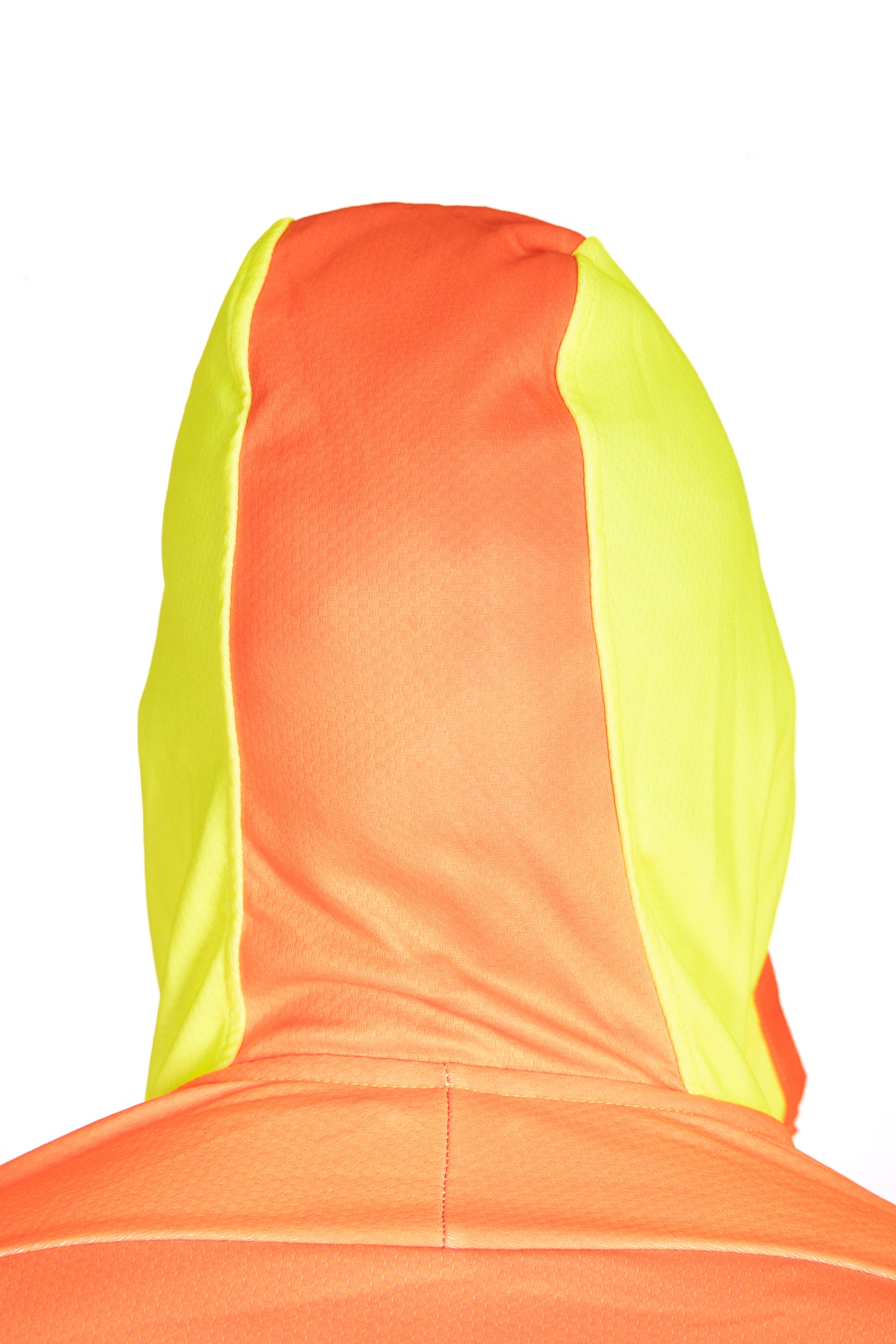 Sweat à capuche de sport unisexe - Orange fluo & Jaune fluo