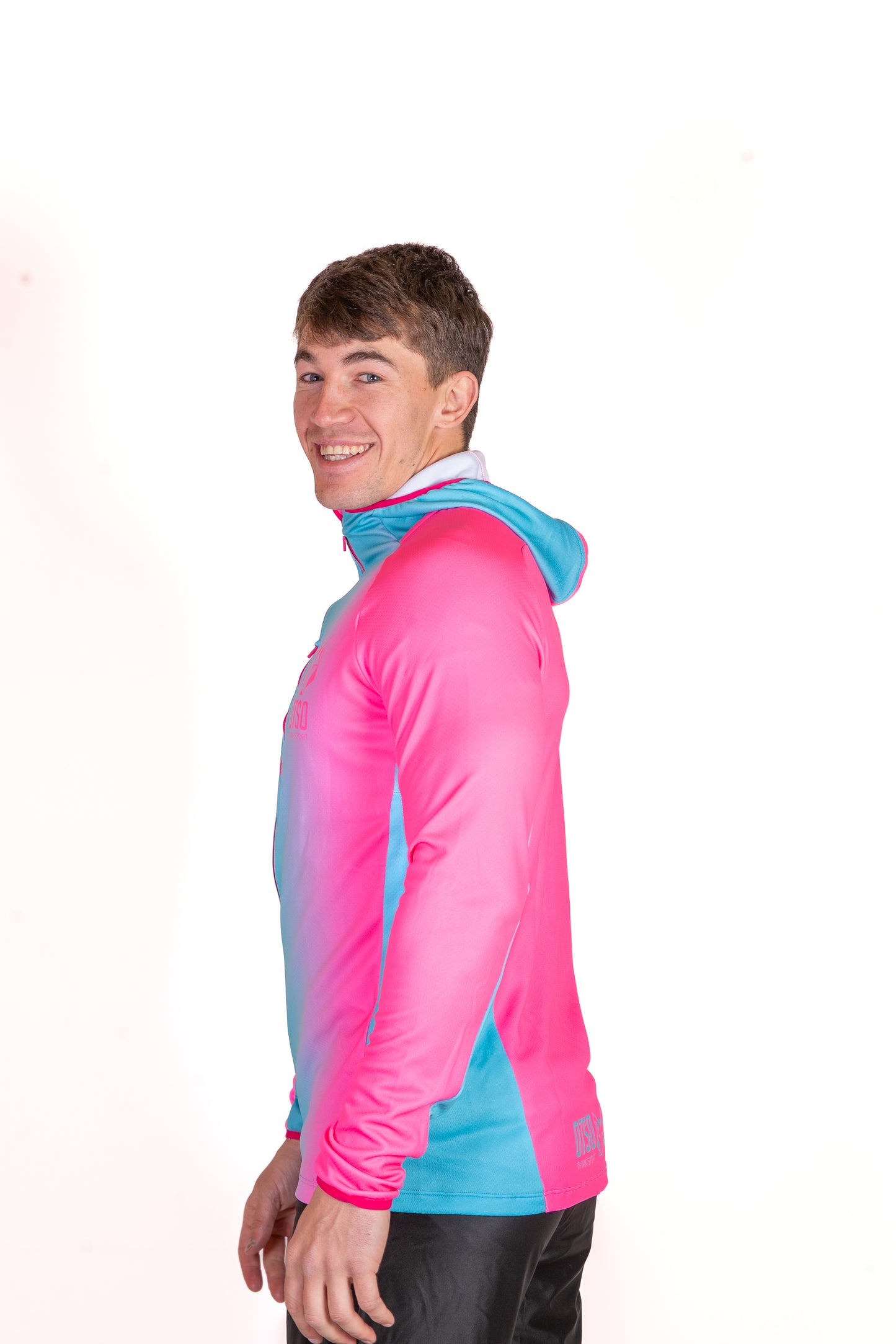 Moletom esportivo unissex - Fluo Pink & Light Blue
