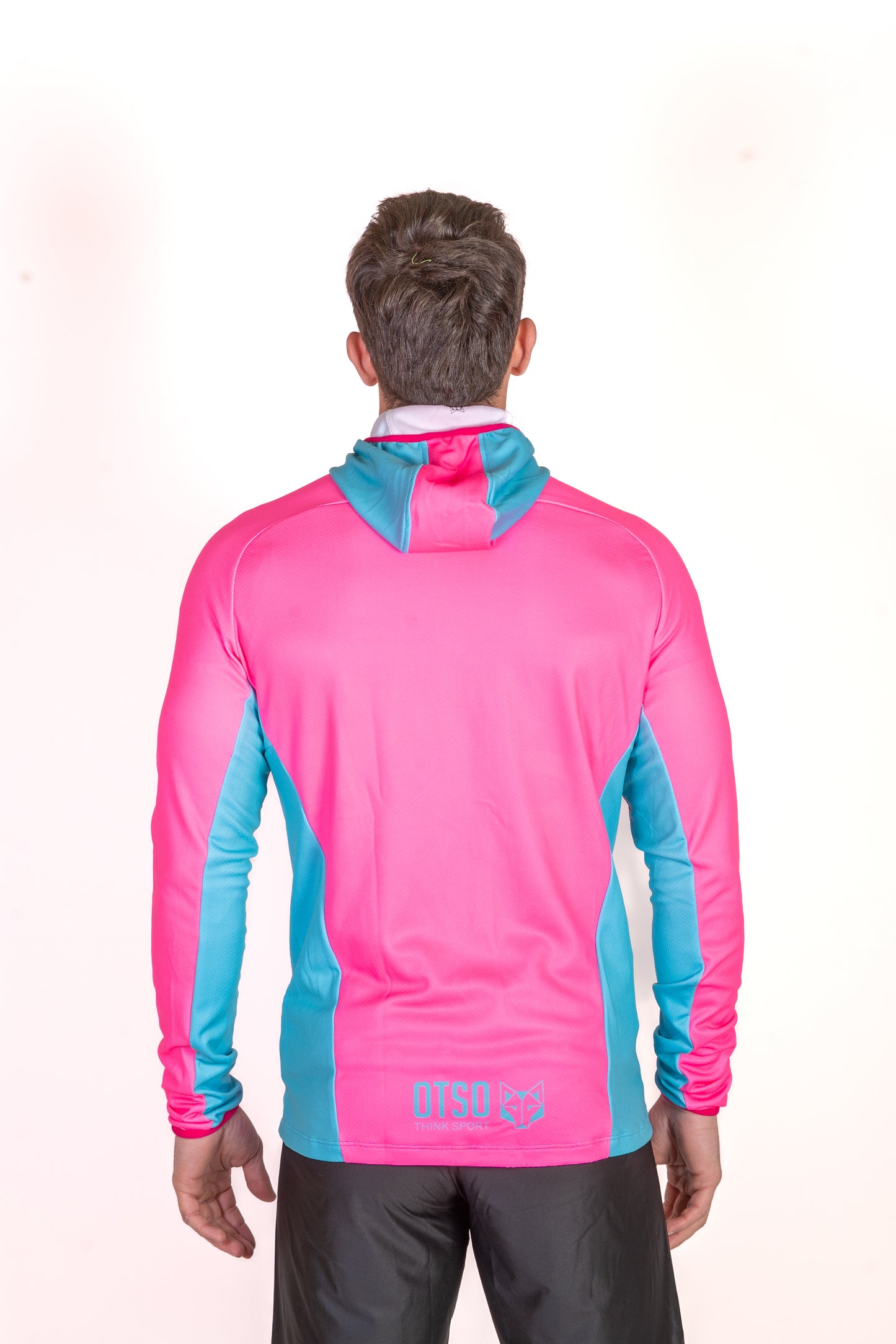 Moletom esportivo unissex - Fluo Pink & Light Blue