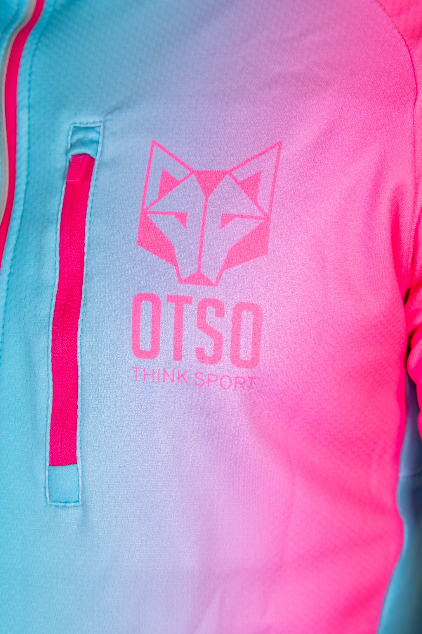Moletom esportivo unissex - Fluo Pink & Light Blue