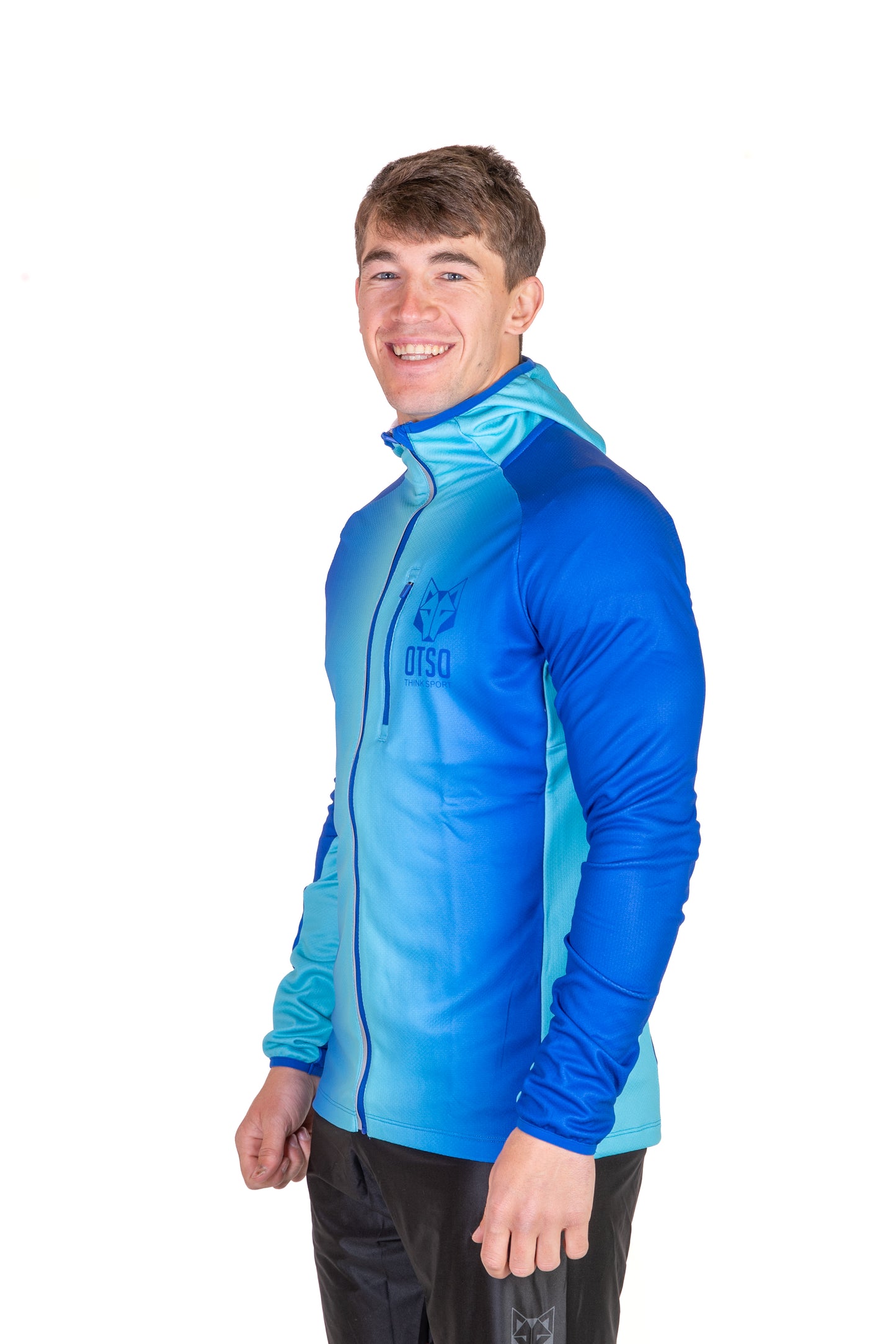 Moletom esportivo unissex - Electric Blue & Light Blue