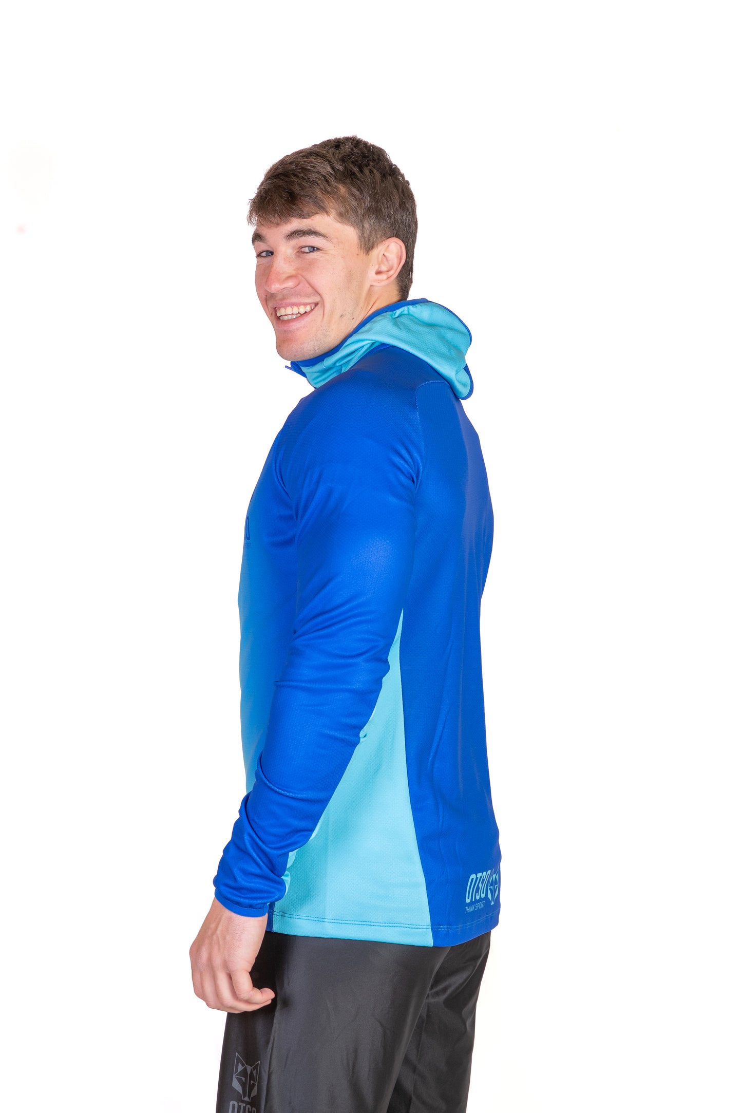 Moletom esportivo unissex - Electric Blue & Light Blue