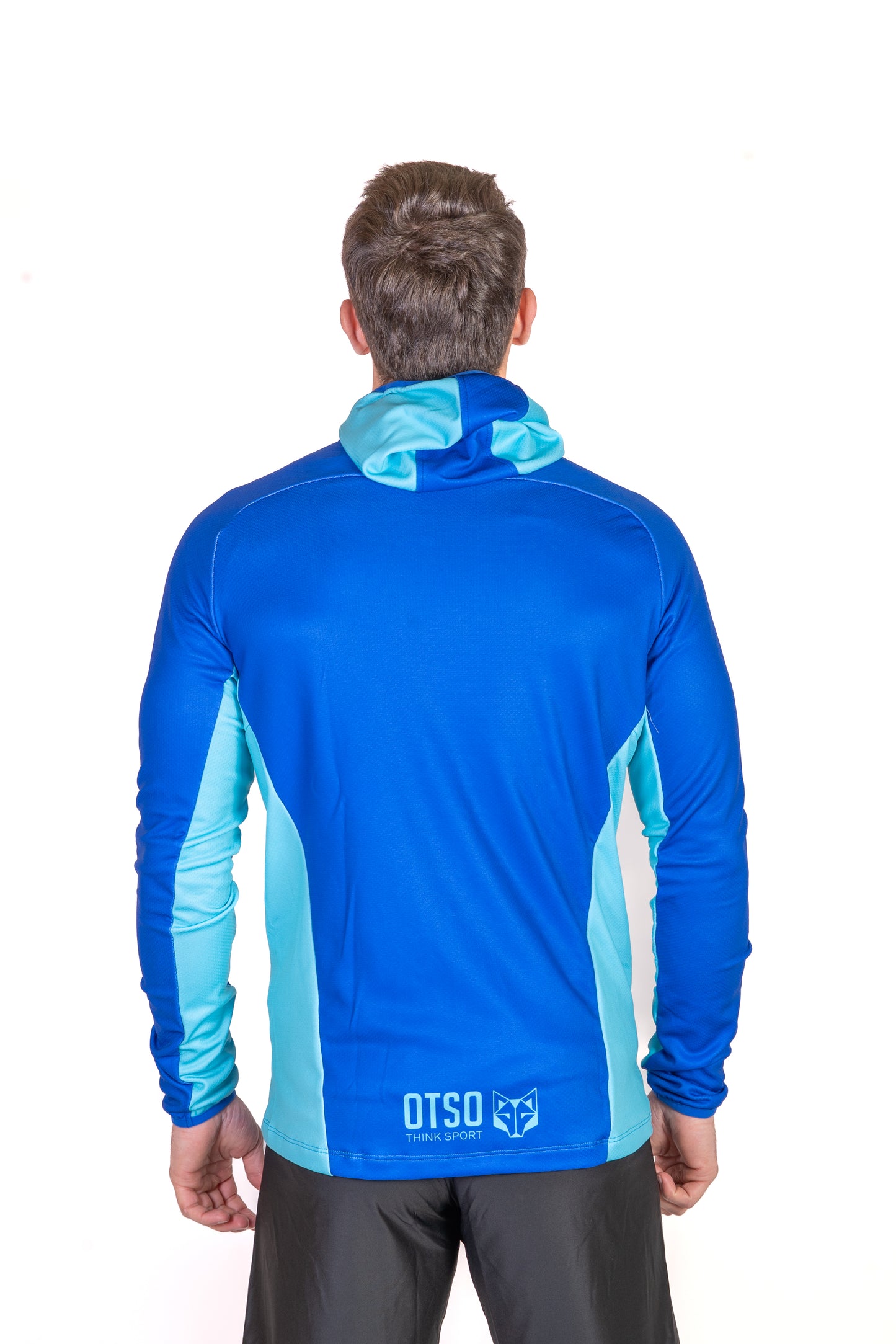 Moletom esportivo unissex - Electric Blue & Light Blue