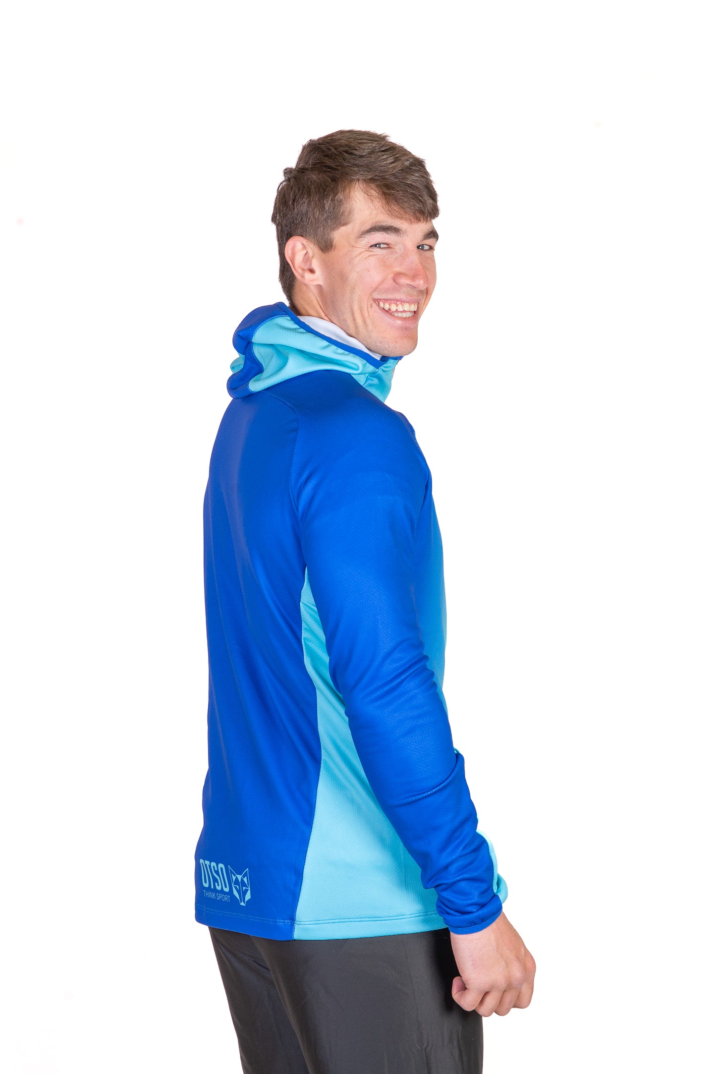 Moletom esportivo unissex - Electric Blue & Light Blue