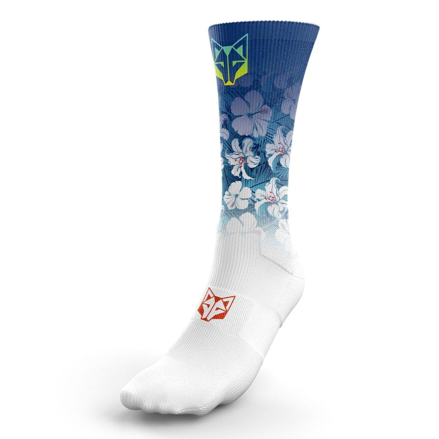 Sublimated Socks - Swim Bike Run Flower