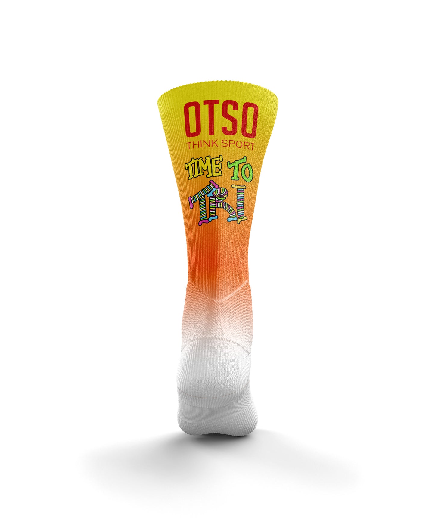 Sublimated Socks - Time to Tri Woman Bike