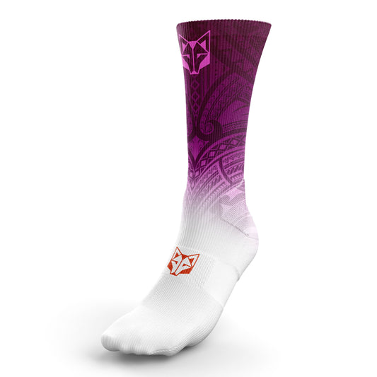 Sublimated Socks - Maori Bordeaux