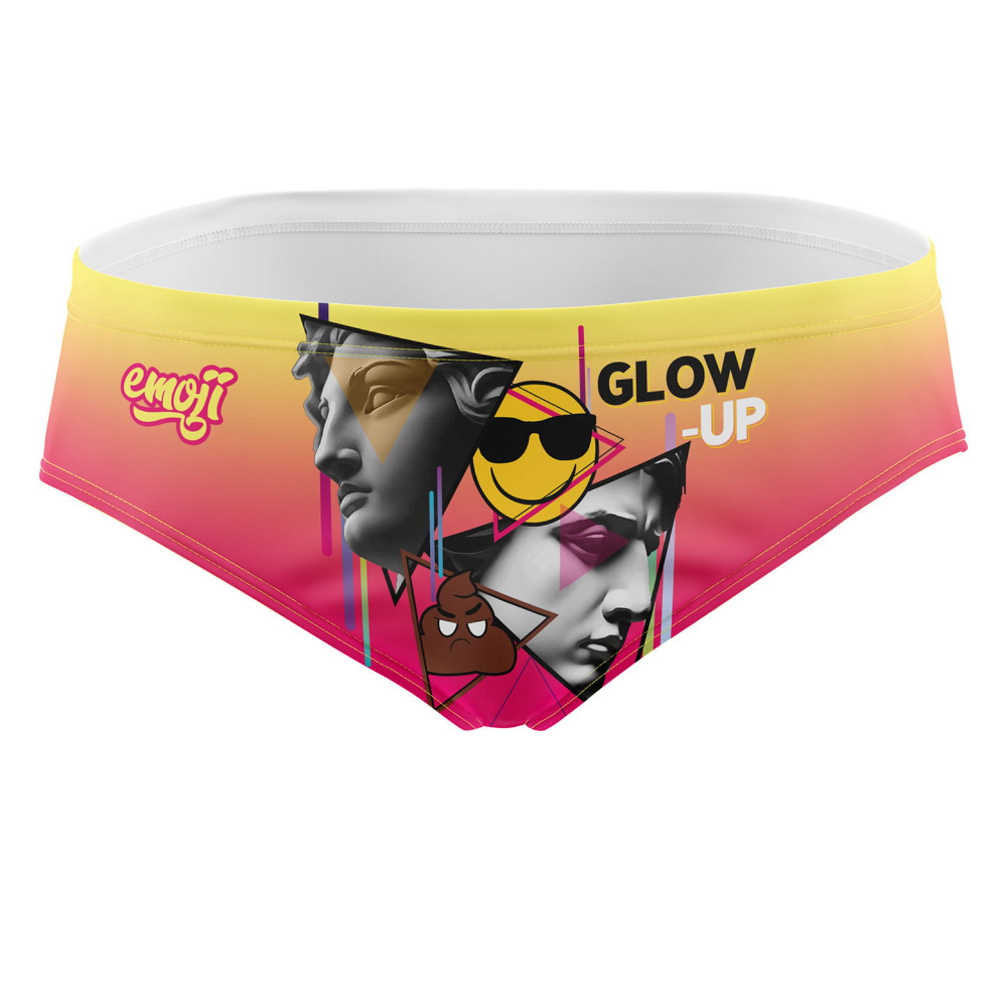 Men's Slip Swimsuit - Emoji Glow-Up (Outlet)