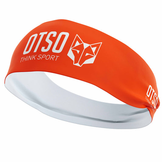 Cinta de cabeça - OTSO Sport Laranja Fluorescente / Branco
