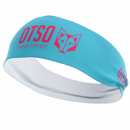 Cinta de cap - OTSO Sport Light Blue / Fluo Pink