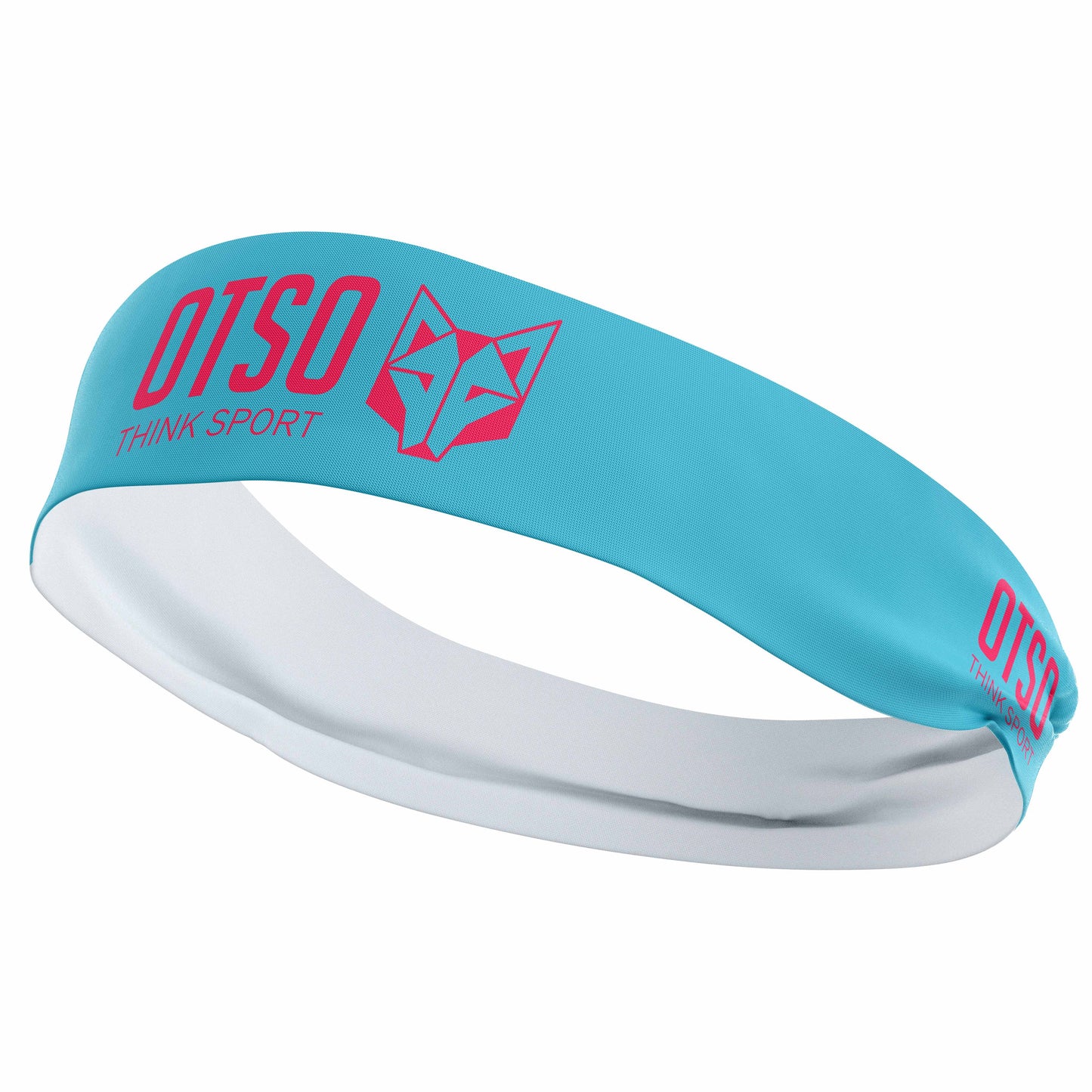 Headband - OTSO Sport Light Blue / Fluo Pink