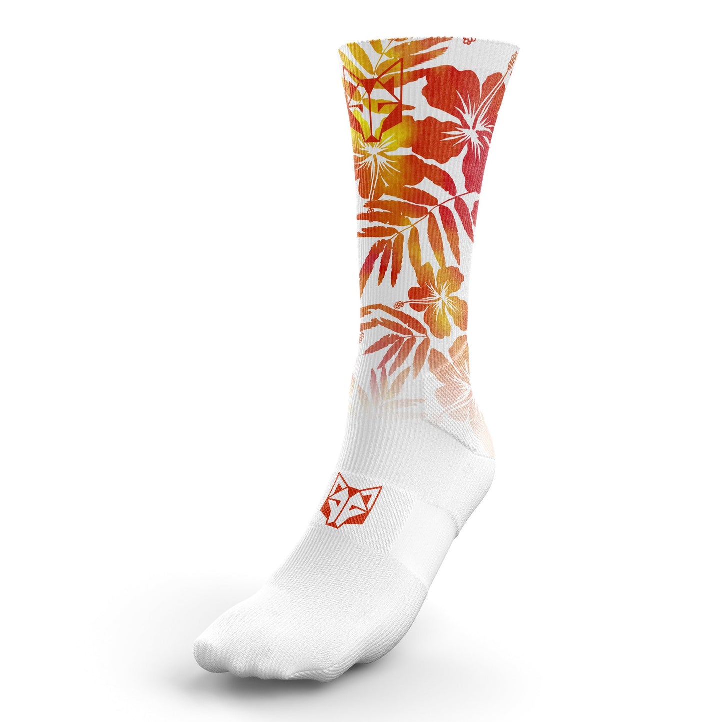 Sublimated Socks - Floral Orange