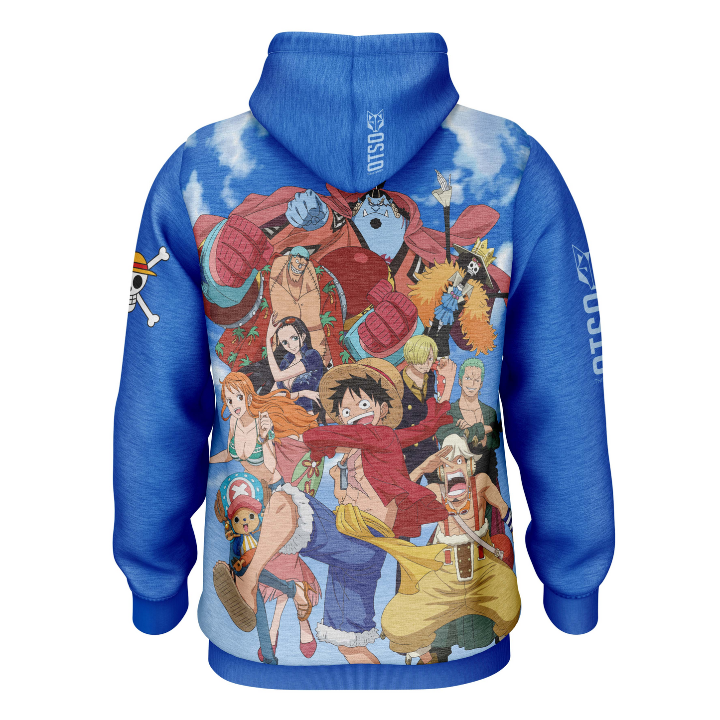 Felpa - One piece fishman luffy and the crew blue