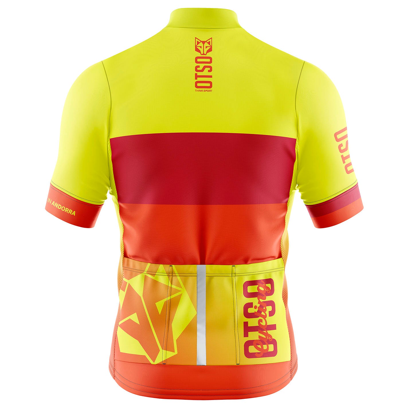 Mallot de ciclisme màniga curta dona - Foc