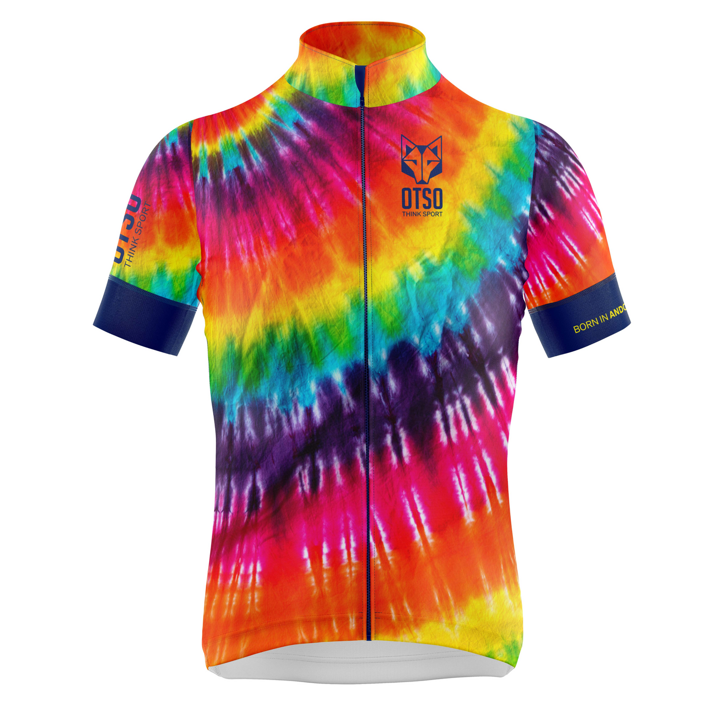Maglia da ciclismo a manica corta da donna - Tie Dye (Outlet)