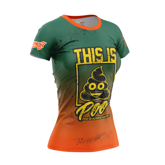 Camiseta manga corta mujer - Emoji Be like Poo (Outlet)