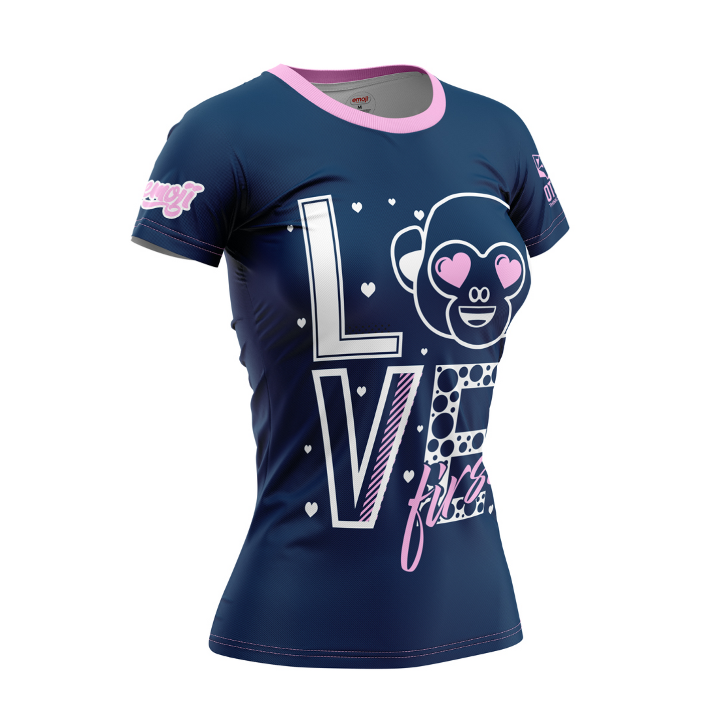 T-shirt manches courtes femme - Emoji Love First