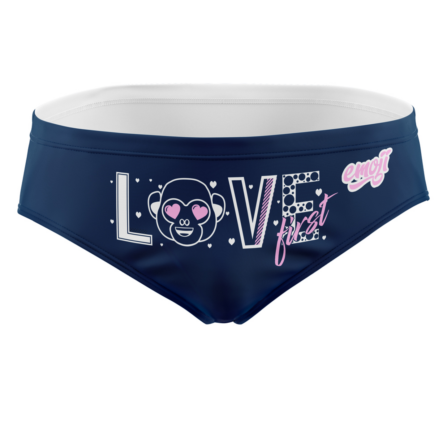 Men's Slip Swimsuit - Emoji Love First (Outlet)