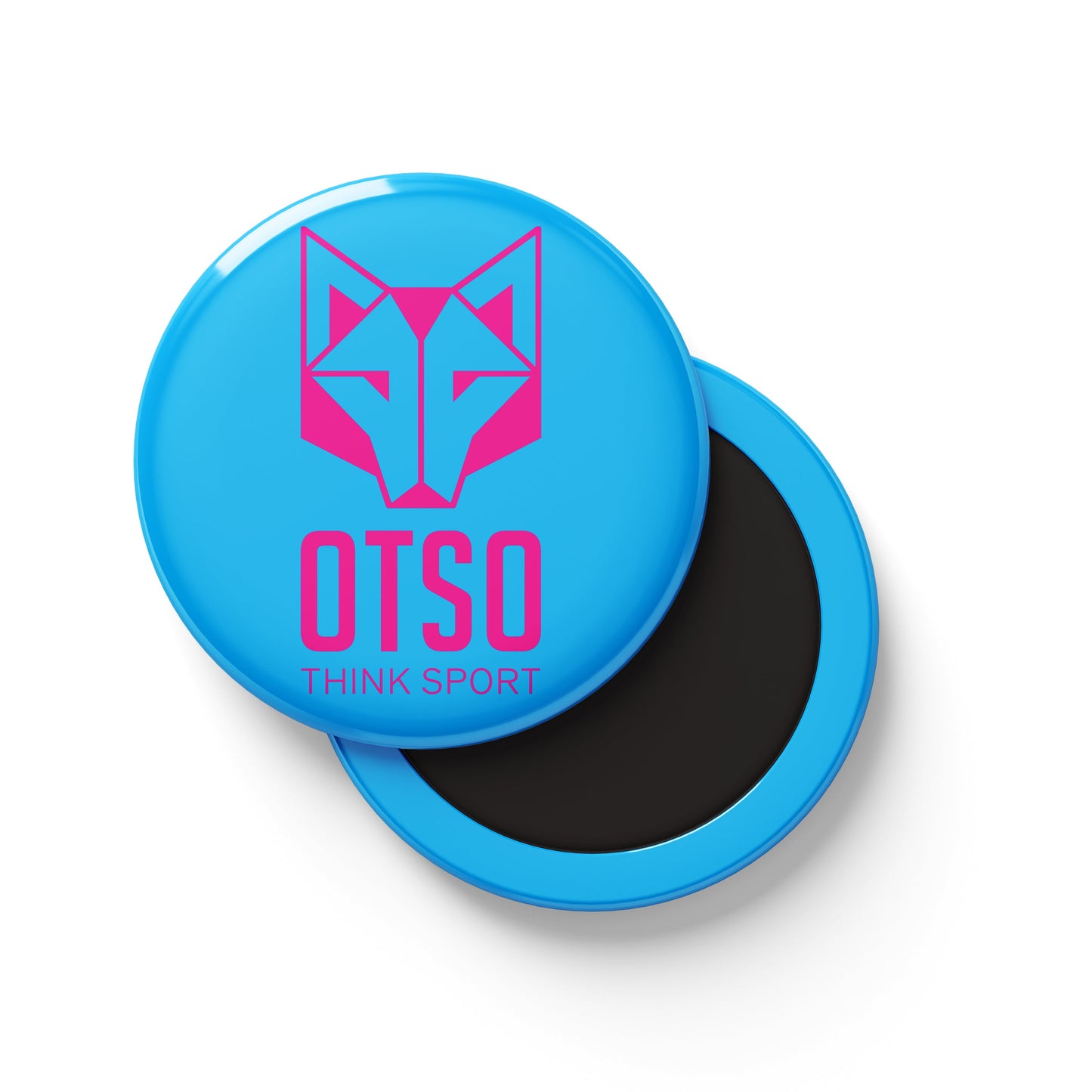 Backpack magnet - Light Blue & Fluo Pink