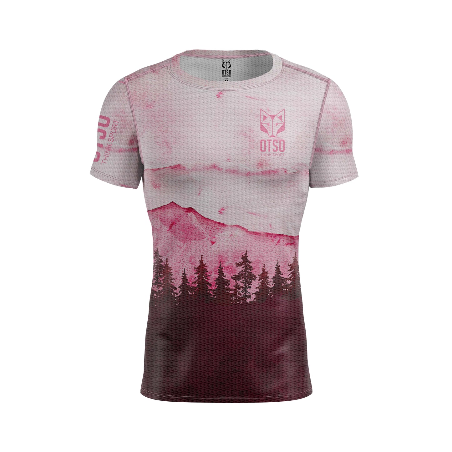 Camiseta de manga curta para homem - Pink Forest