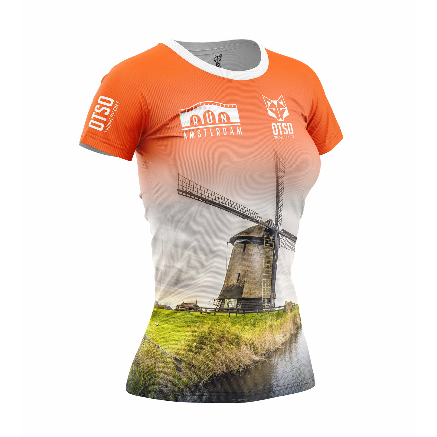 T-shirt manches courtes femme - Run Amsterdam 2024 (Outlet)