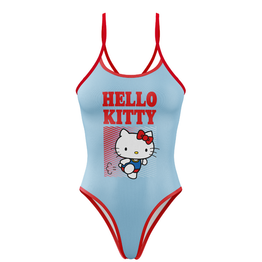 Fato de banho para menina e mulher - Hello Kitty Riscas (Outlet)