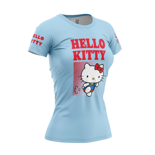 Camiseta manga curta menina e mulher - Hello Kitty Stripes (Outlet)