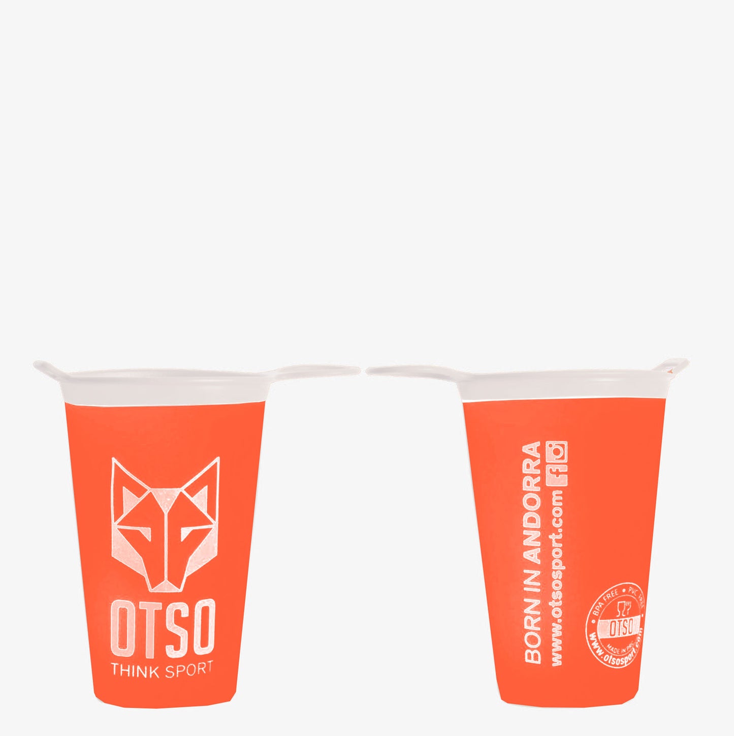 Gobelet pliable running 200ml - Orange