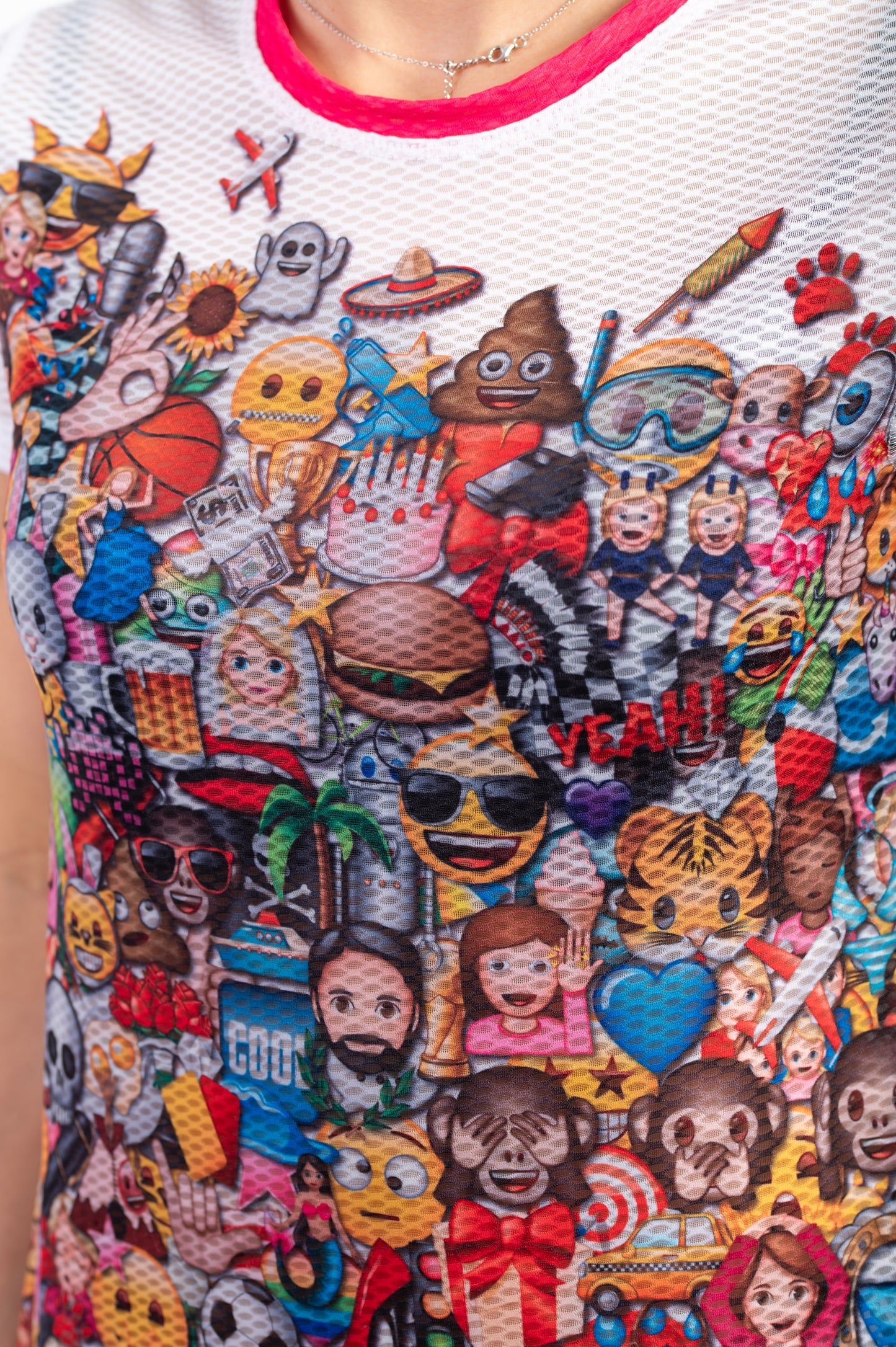 Camiseta manga corta mujer - Emoji Big Wave (Outlet)