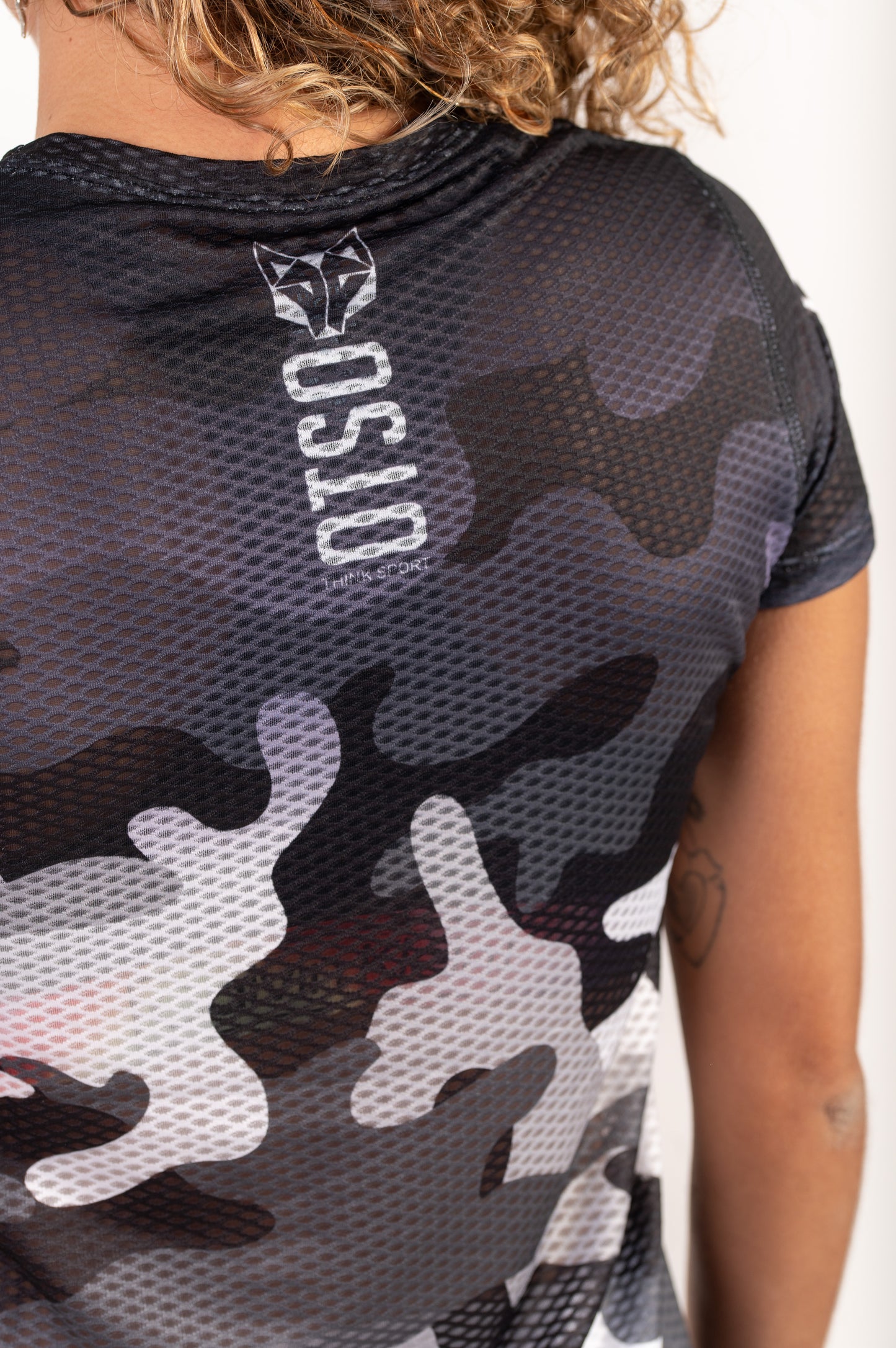 T-shirt manches courtes femme - Camo Grey
