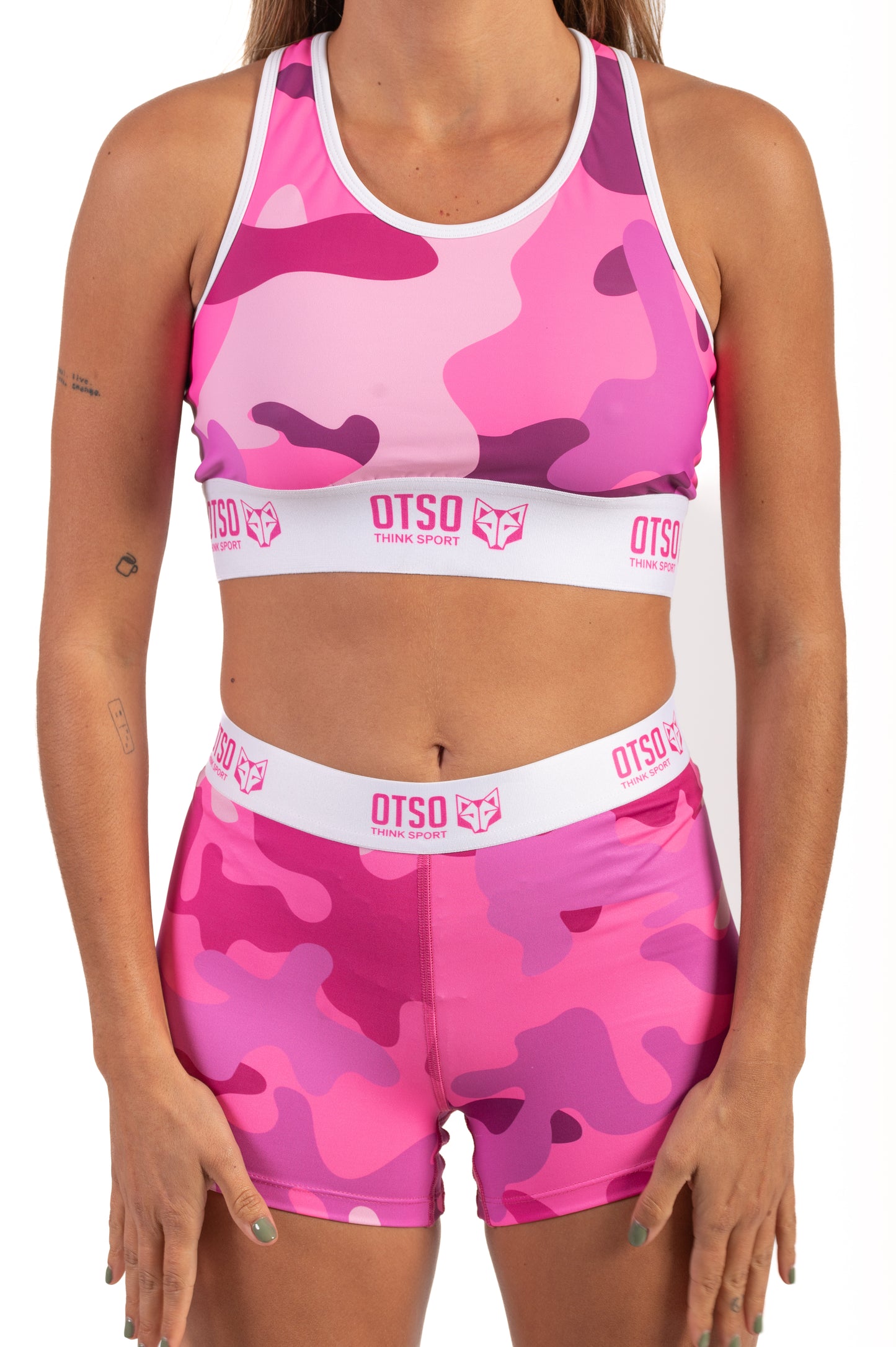 Top de desporto - Camo Pink