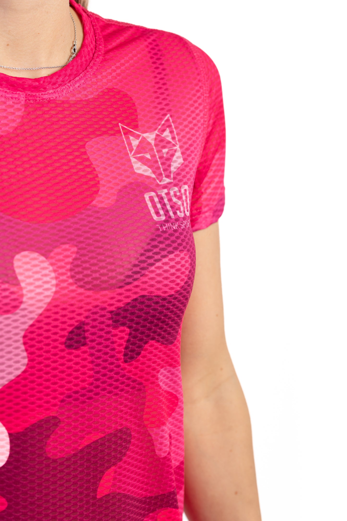 Camiseta manga corta mujer - Camo Pink