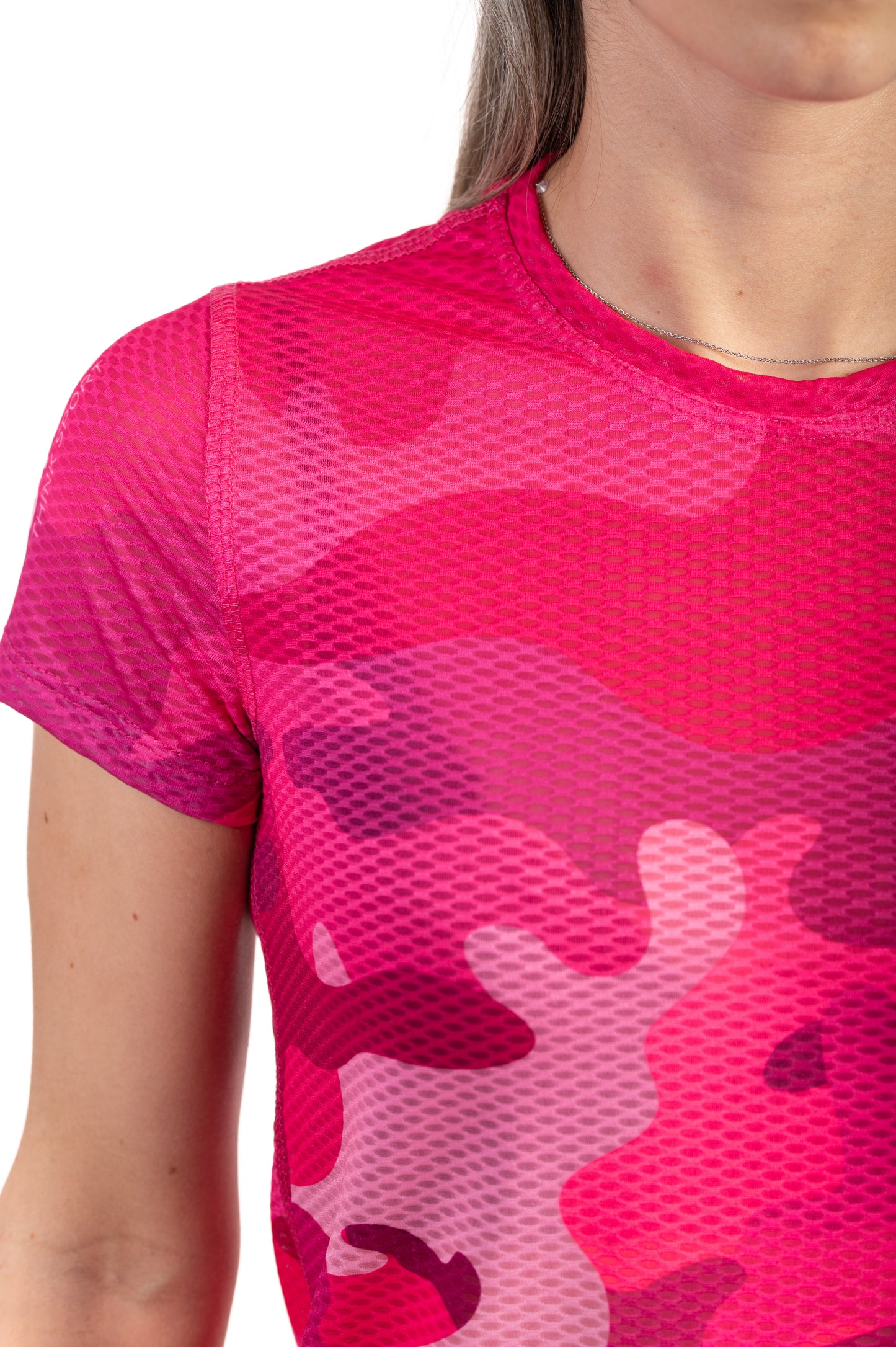 Camiseta manga corta mujer - Camo Pink