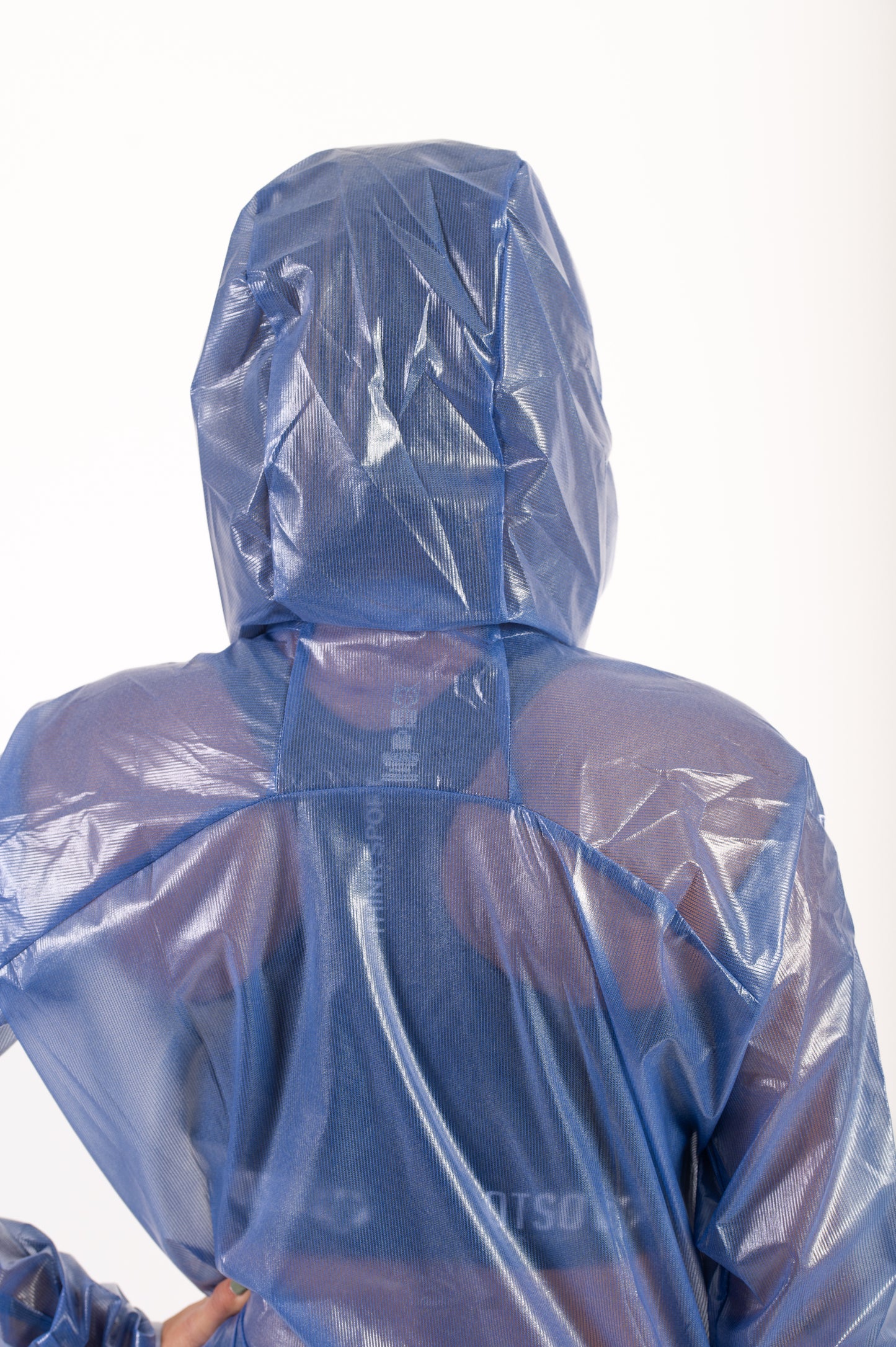 Waterproof jacket - Electric Blue & White