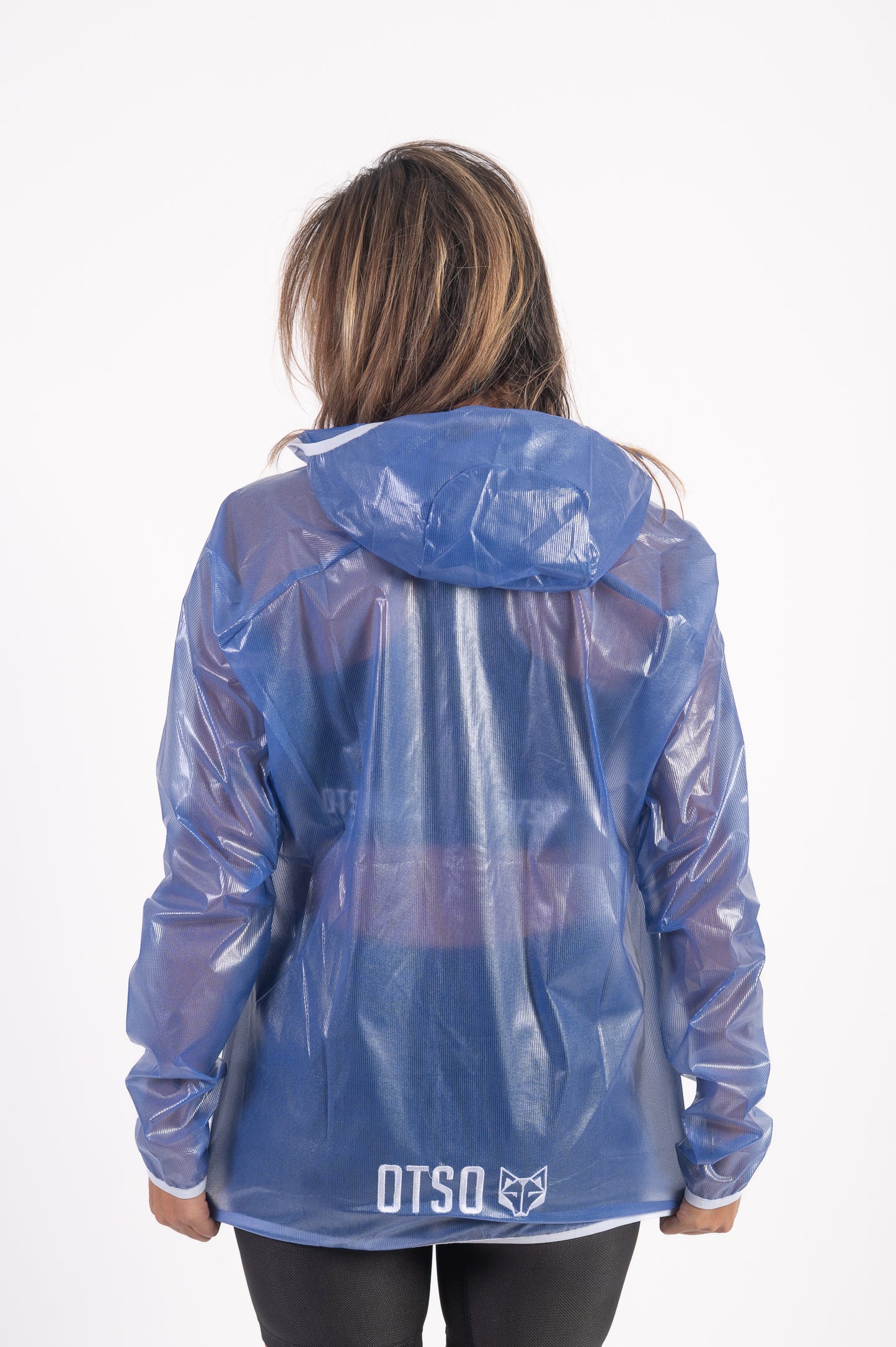 Waterproof jacket - Electric Blue & White