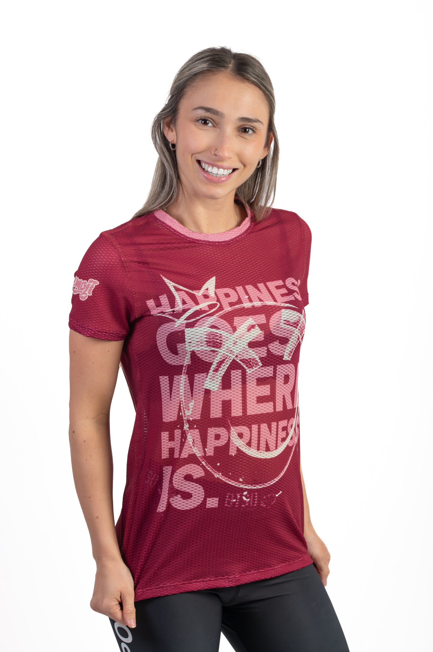 Camiseta manga corta mujer - Emoji Happiness