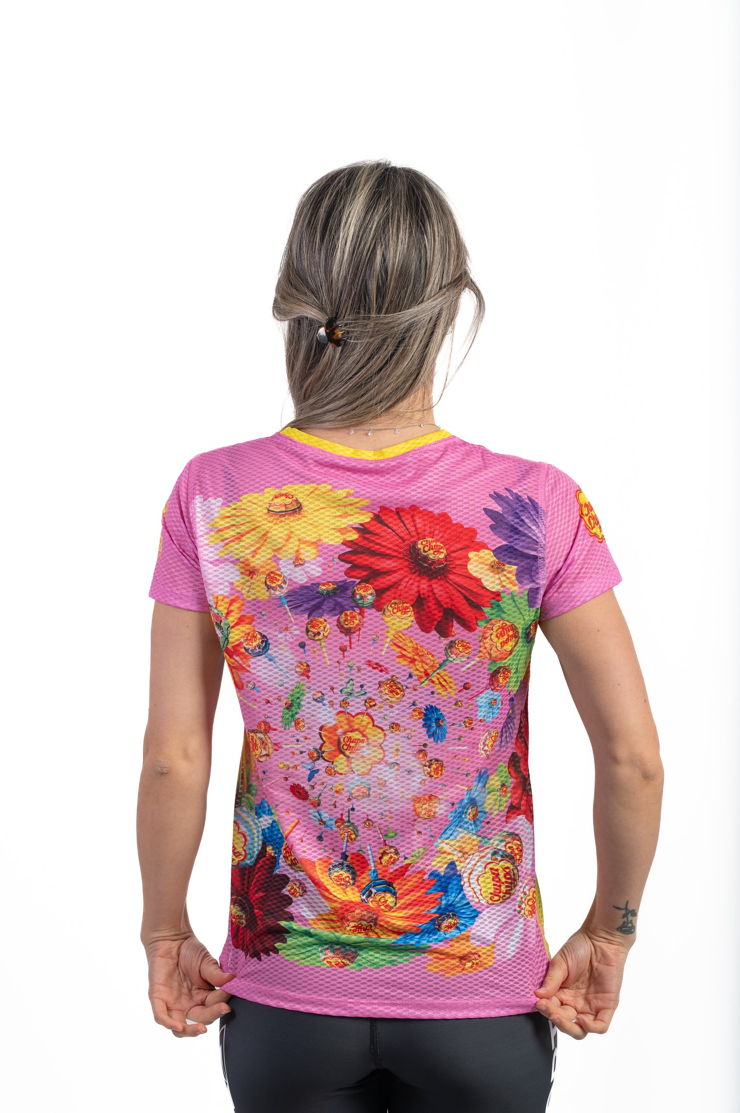 Camiseta feminina de manga curta Chupa Chups Flavours World