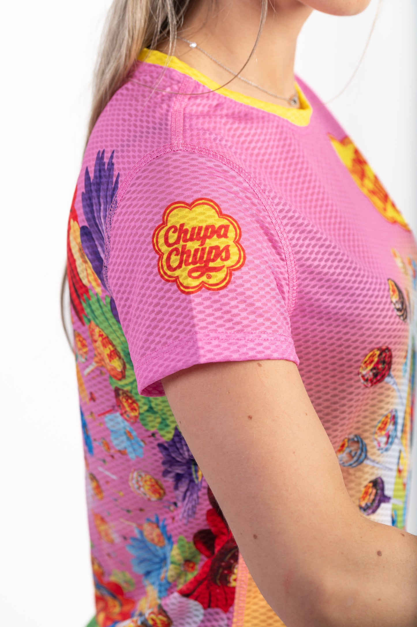 Camiseta feminina de manga curta Chupa Chups Flavours World