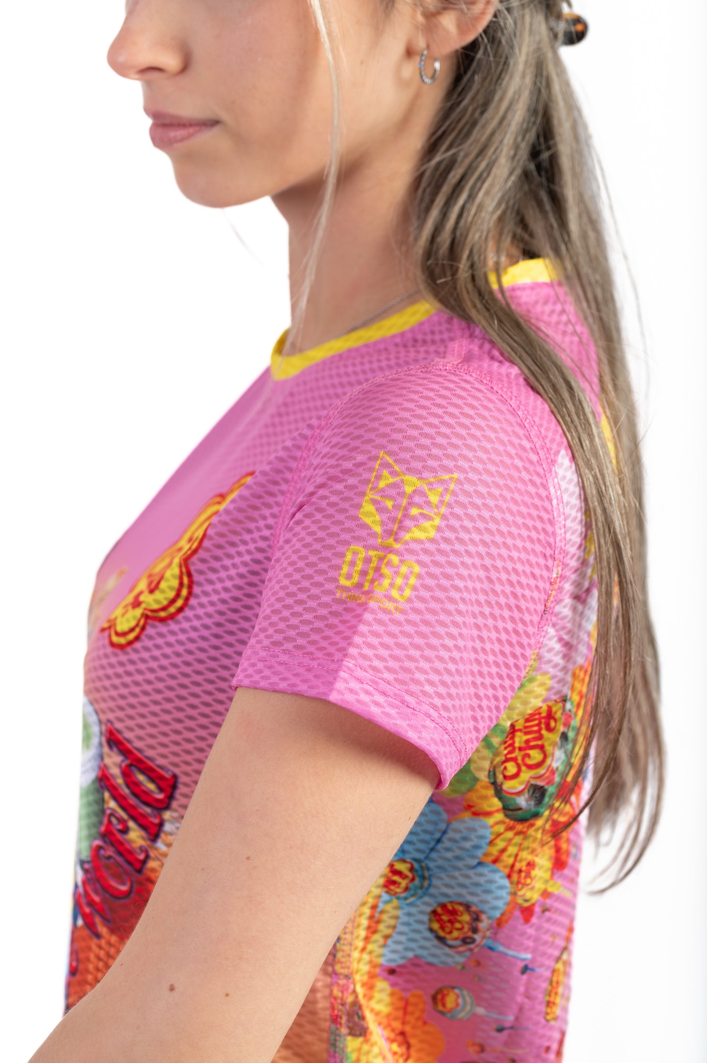 Camiseta feminina de manga curta Chupa Chups Flavours World